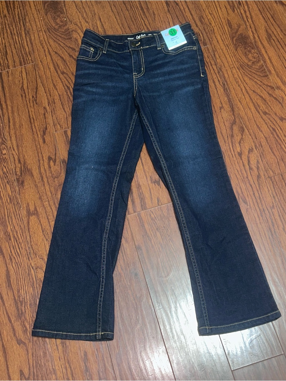 Cat & Jack Dark Blue Girls Bootcut Jeans